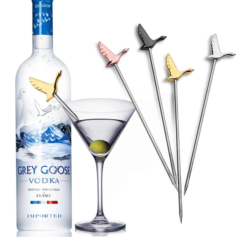 TwillBar Essentials | Stainless Steel Fruit & Olive Picks for Cocktails