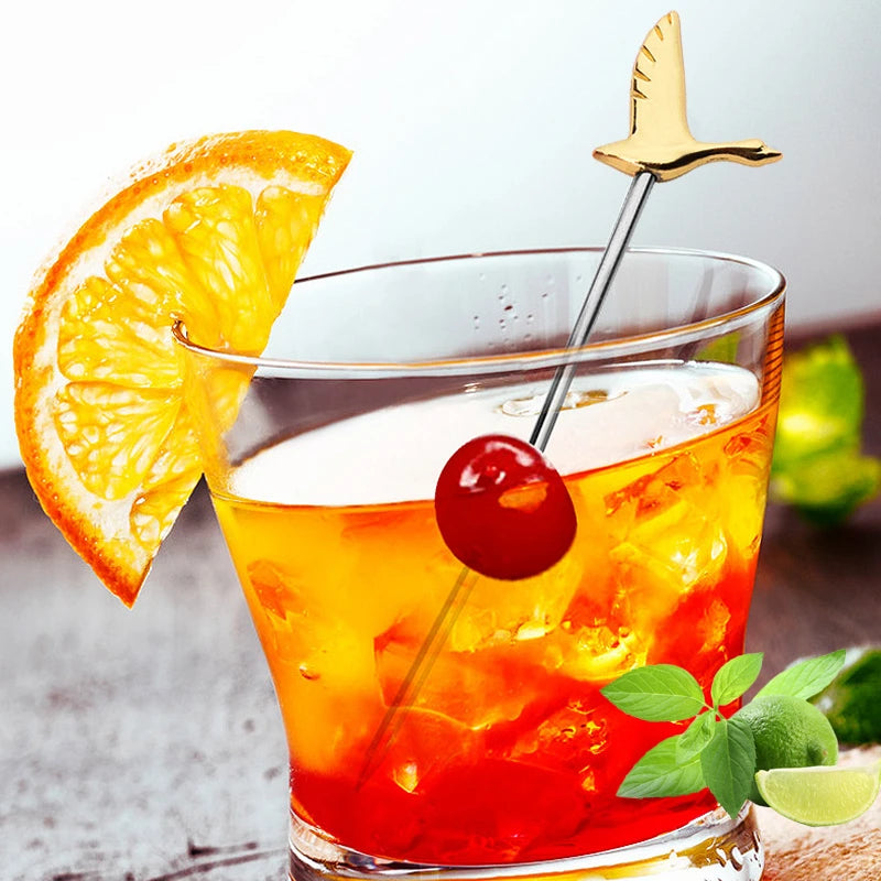 TwillBar Essentials | Stainless Steel Fruit & Olive Picks for Cocktails
