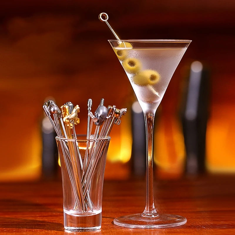 TwillBar Essentials | Stainless Steel Fruit & Olive Picks for Cocktails