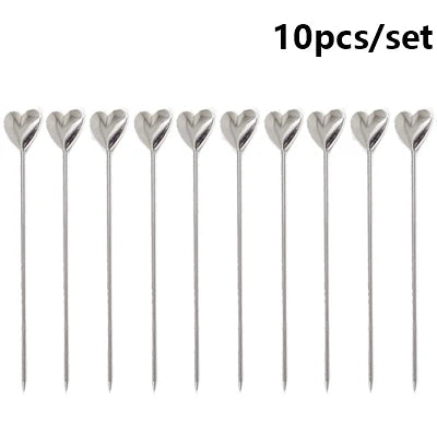 TwillBar Essentials | Stainless Steel Fruit & Olive Picks for Cocktails