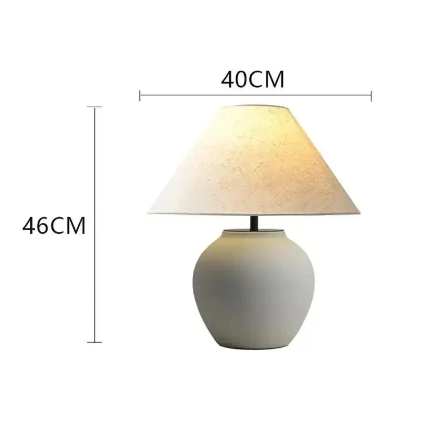 Natalia White Table Lamp