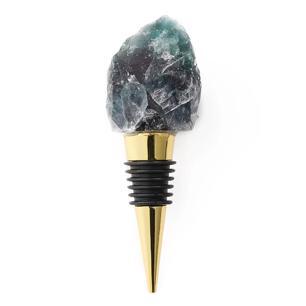 The Gem Stopper Irregular Quartz Crystal Wine Cork for Bars & Gifts