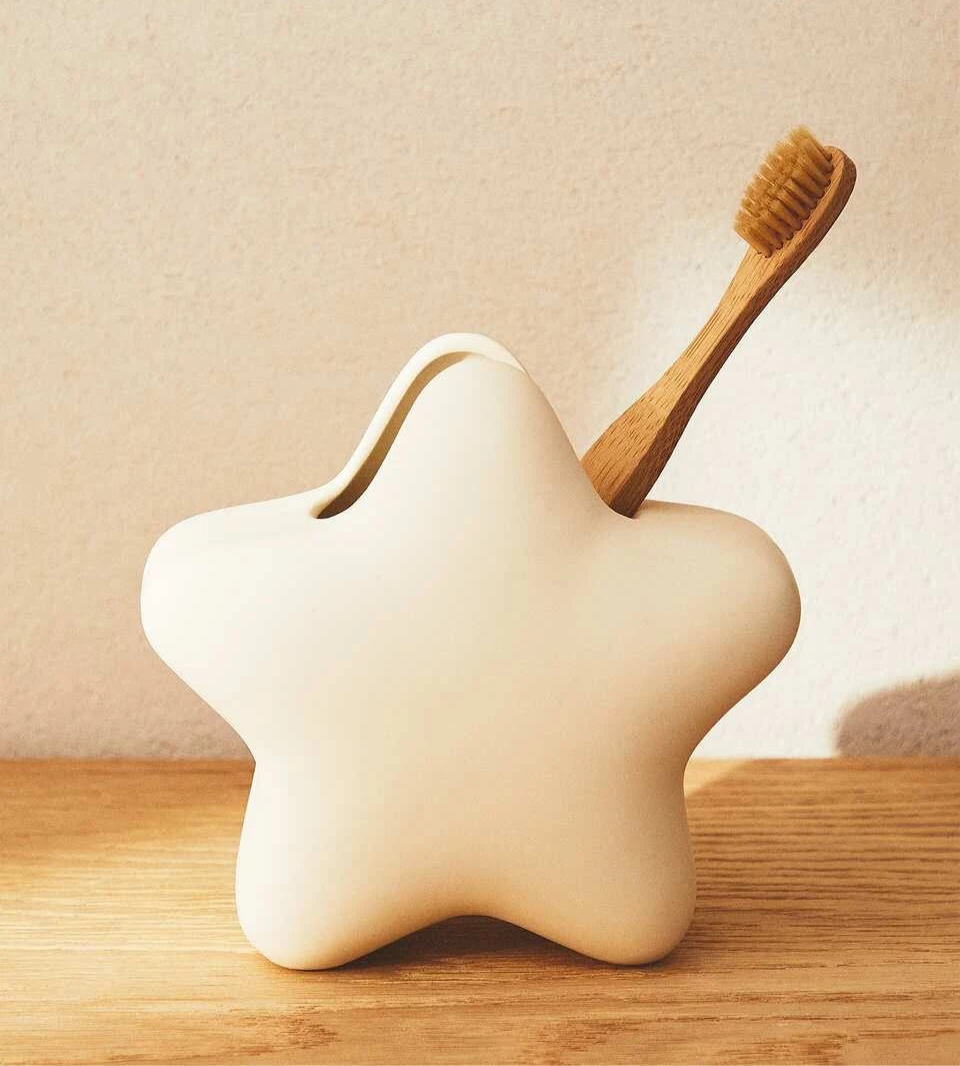 TwinkleTidy Ceramic Star Bathroom Set for Children