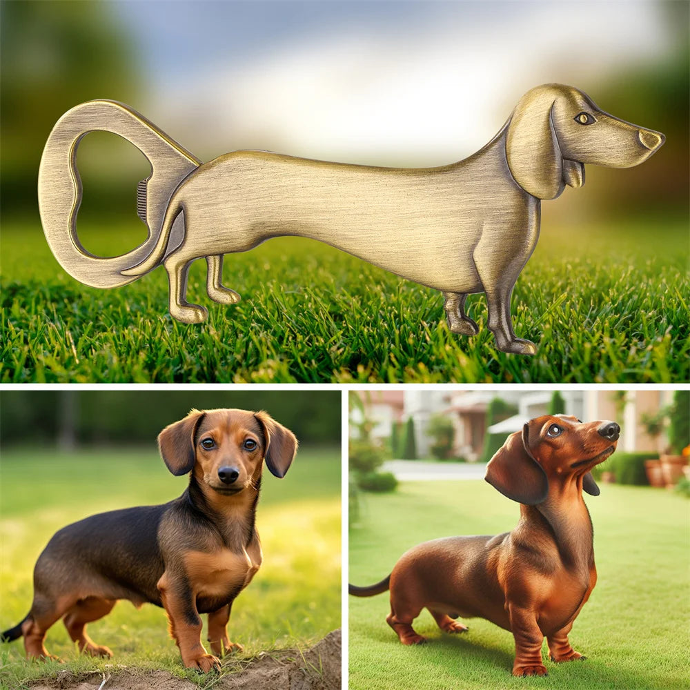 Artisan Dachshund Bar Tool – Quirky Bottle Opener