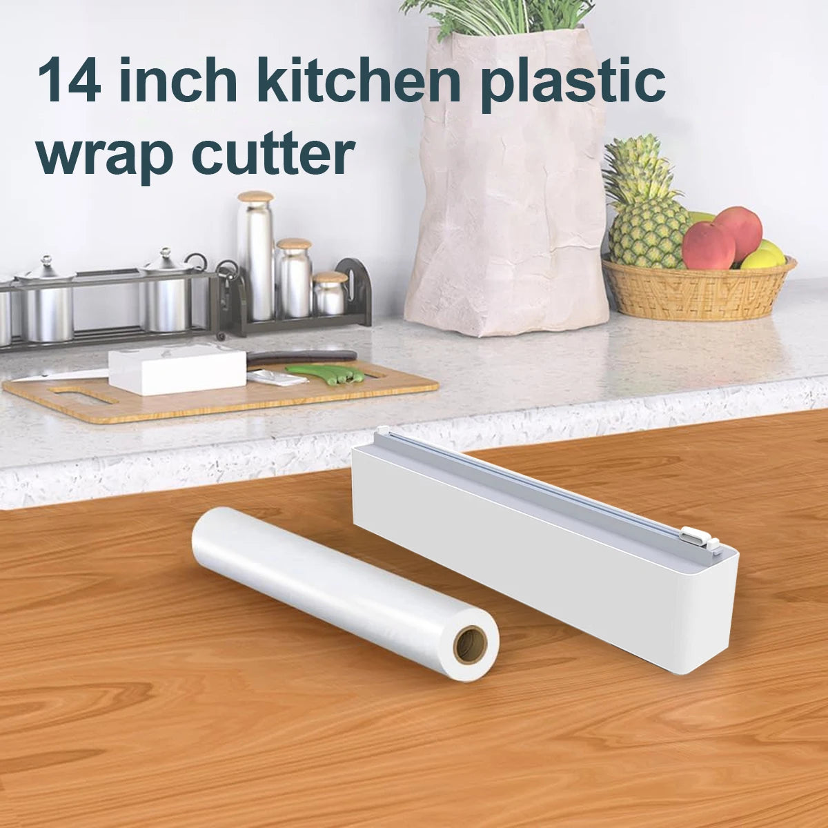 TrimBox Slide-Cut Cling Film & Foil Dispenser with Magnetic Back
