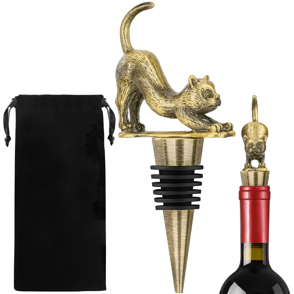 Paws & Pour Luxury Pet Bottle Stoppers for Wine Lovers
