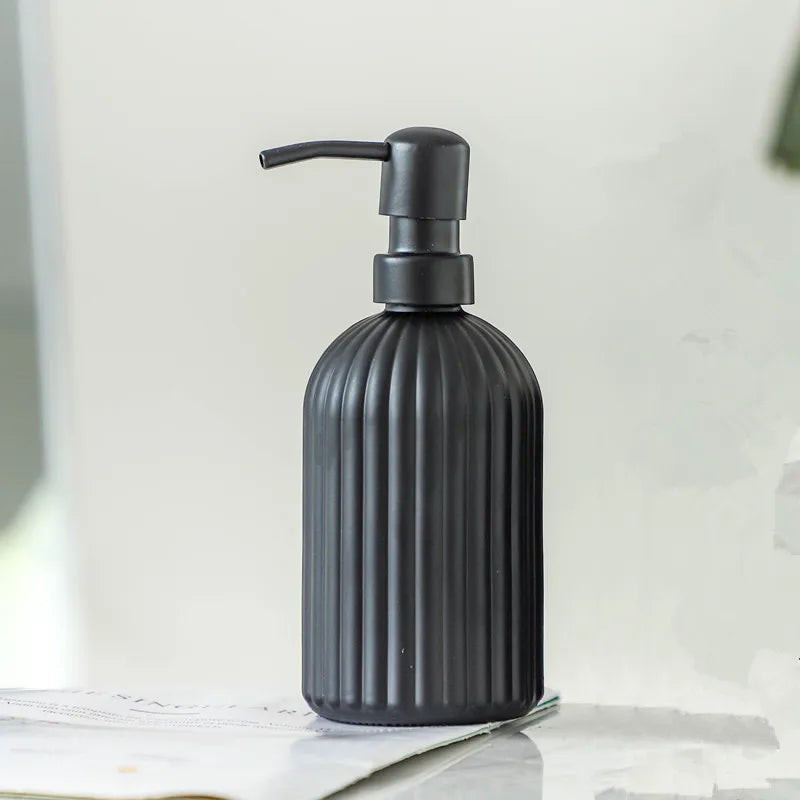 CrystalPour Luxury Glass Soap & Lotion Dispenser