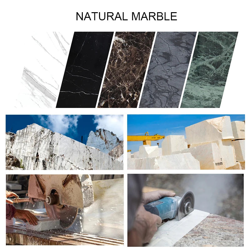 SereneStone Collection Natural White Onyx Marble Bathroom Set items with Gold and Silver Accents
