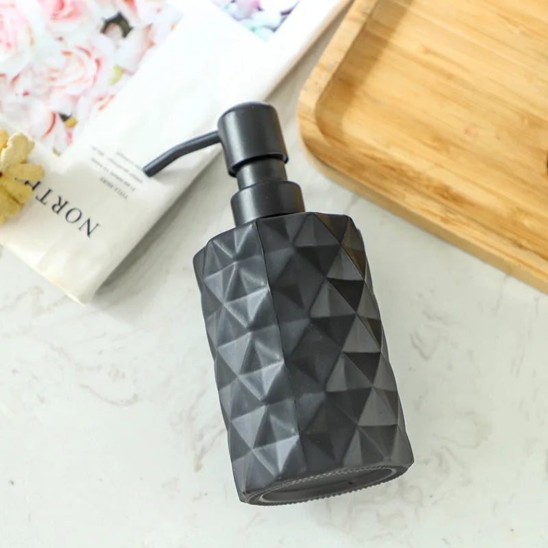 CrystalPour Luxury Glass Soap & Lotion Dispenser