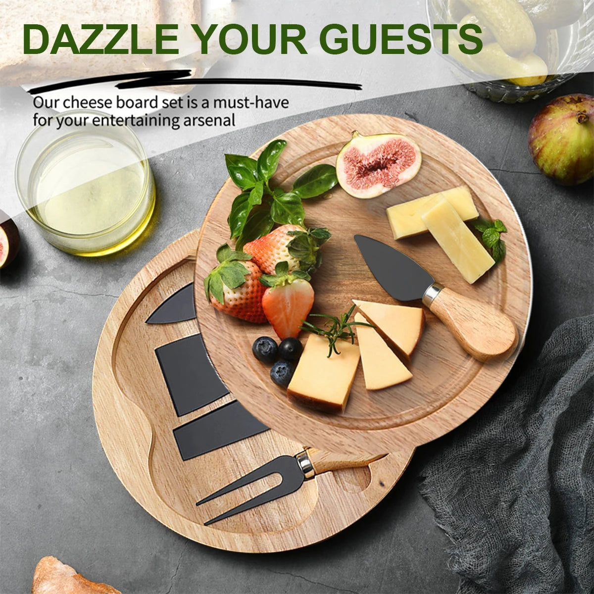 Fromage Set – Stainless Steel Cheese Knives for Boards & Serving