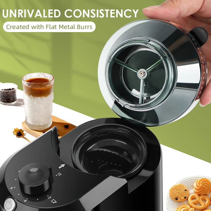 Wancle PrecisionGrind Adjustable Conical Burr Grinder for Fresh Coffee at Home