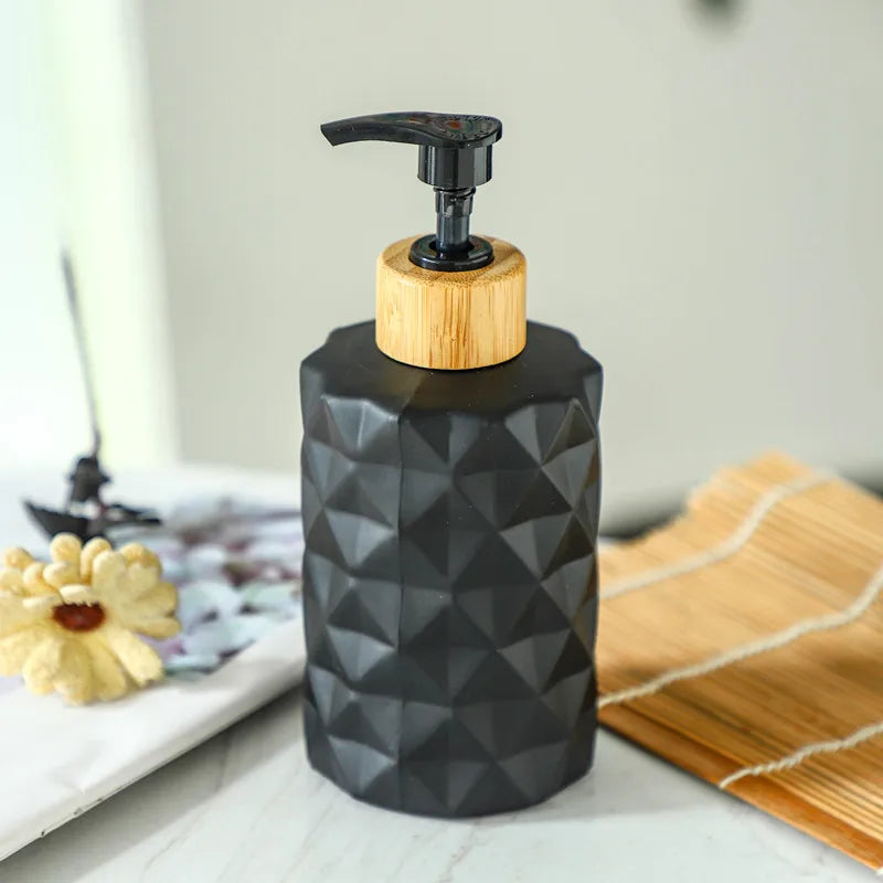 CrystalPour Luxury Glass Soap & Lotion Dispenser