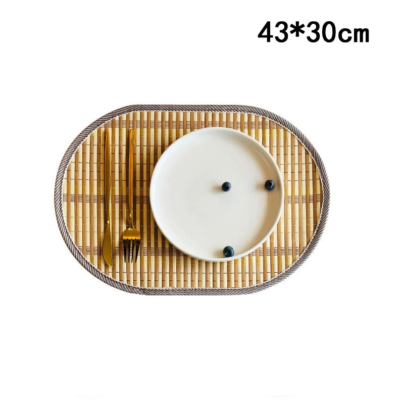 ScandiMat Heat-Resistant Bamboo Table Placemat for Home & Parties