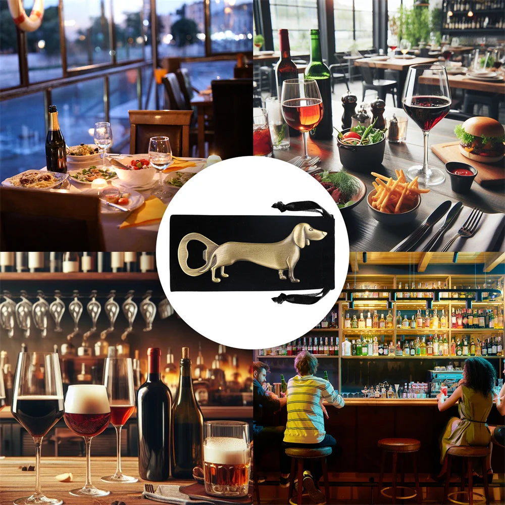 Artisan Dachshund Bar Tool – Quirky Bottle Opener