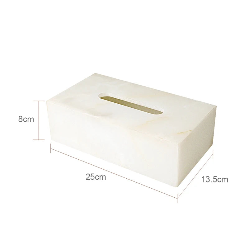 SereneStone Collection Natural White Onyx Marble Bathroom Set items with Gold and Silver Accents