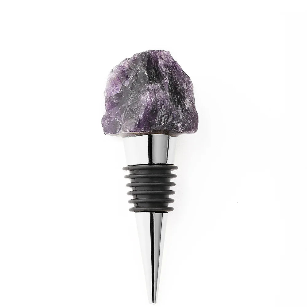 The Gem Stopper Irregular Quartz Crystal Wine Cork for Bars & Gifts