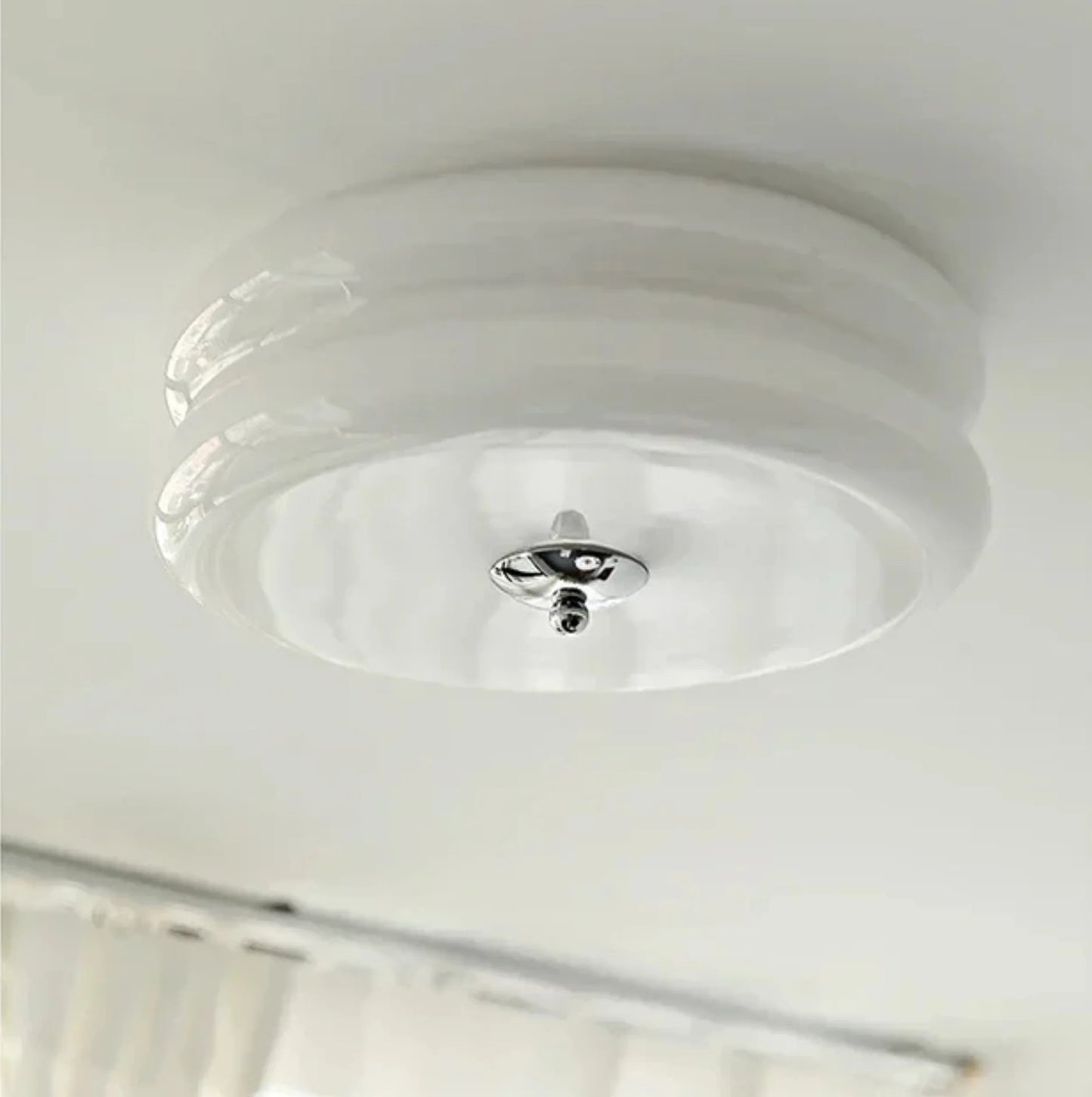 Flush ceiling light glass