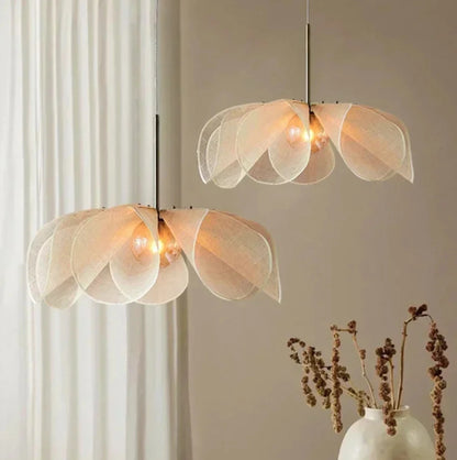 Fabric pendant light