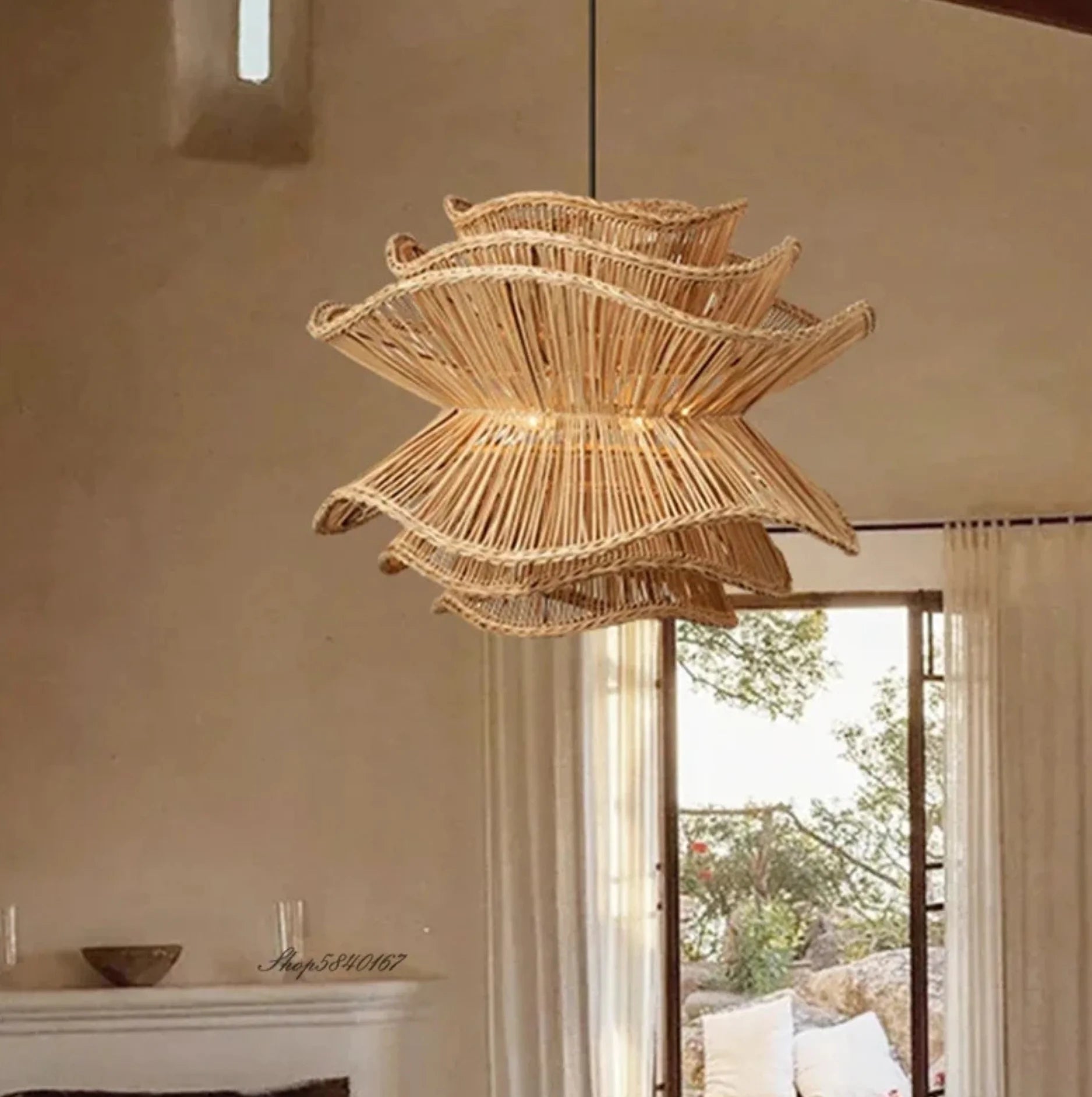 Rattan pendant light  living room