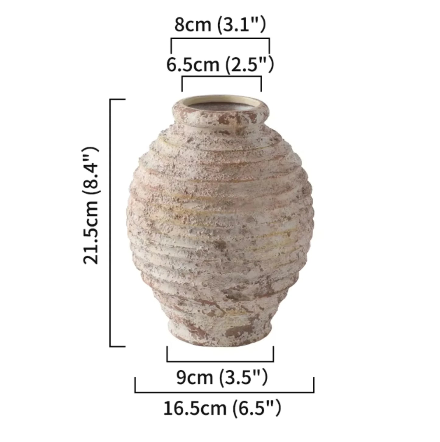 vase dimensions large