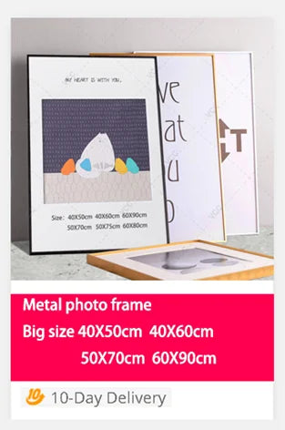 LumeFrame Aluminium Wall Photo Frame with Clear Plexiglass Cover