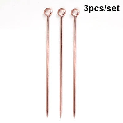 TwillBar Essentials | Stainless Steel Fruit & Olive Picks for Cocktails