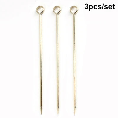 TwillBar Essentials | Stainless Steel Fruit & Olive Picks for Cocktails