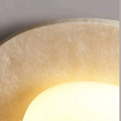Travertine ceiling lamp