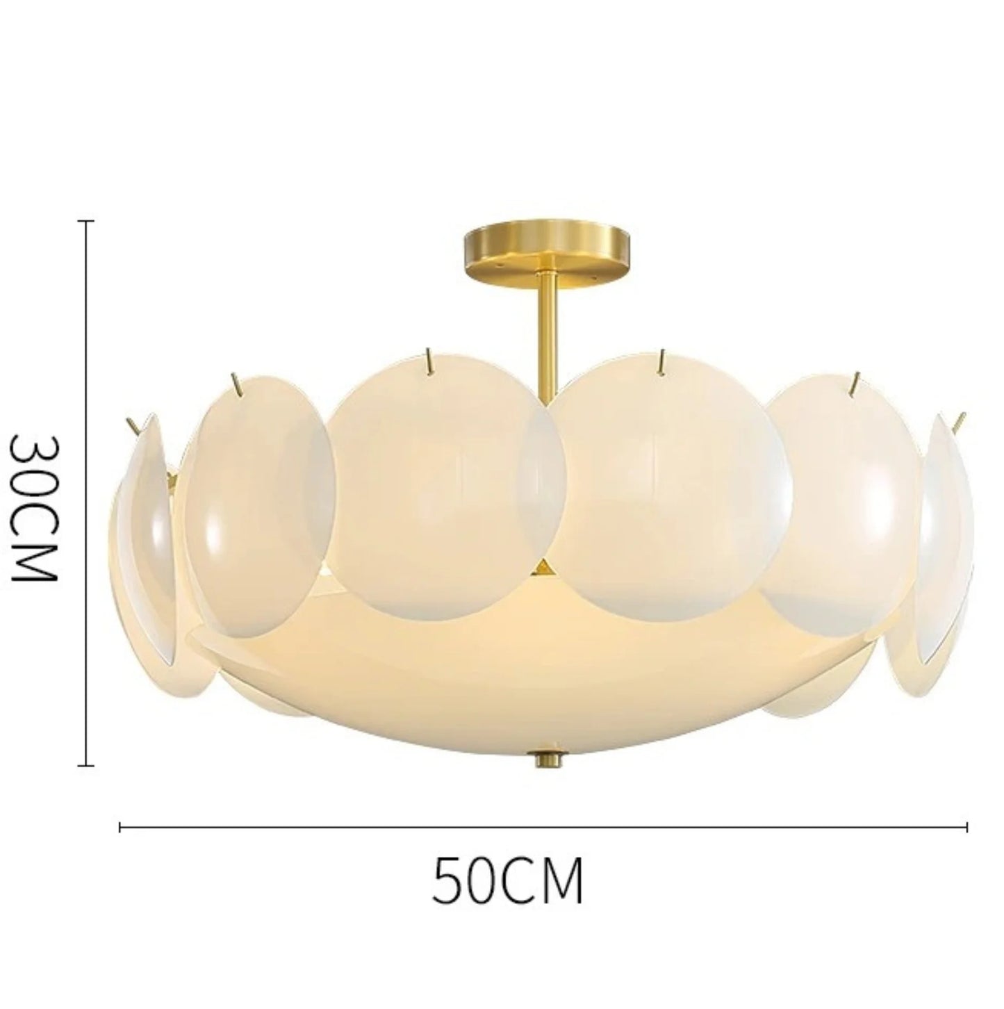 Semi flush pendant