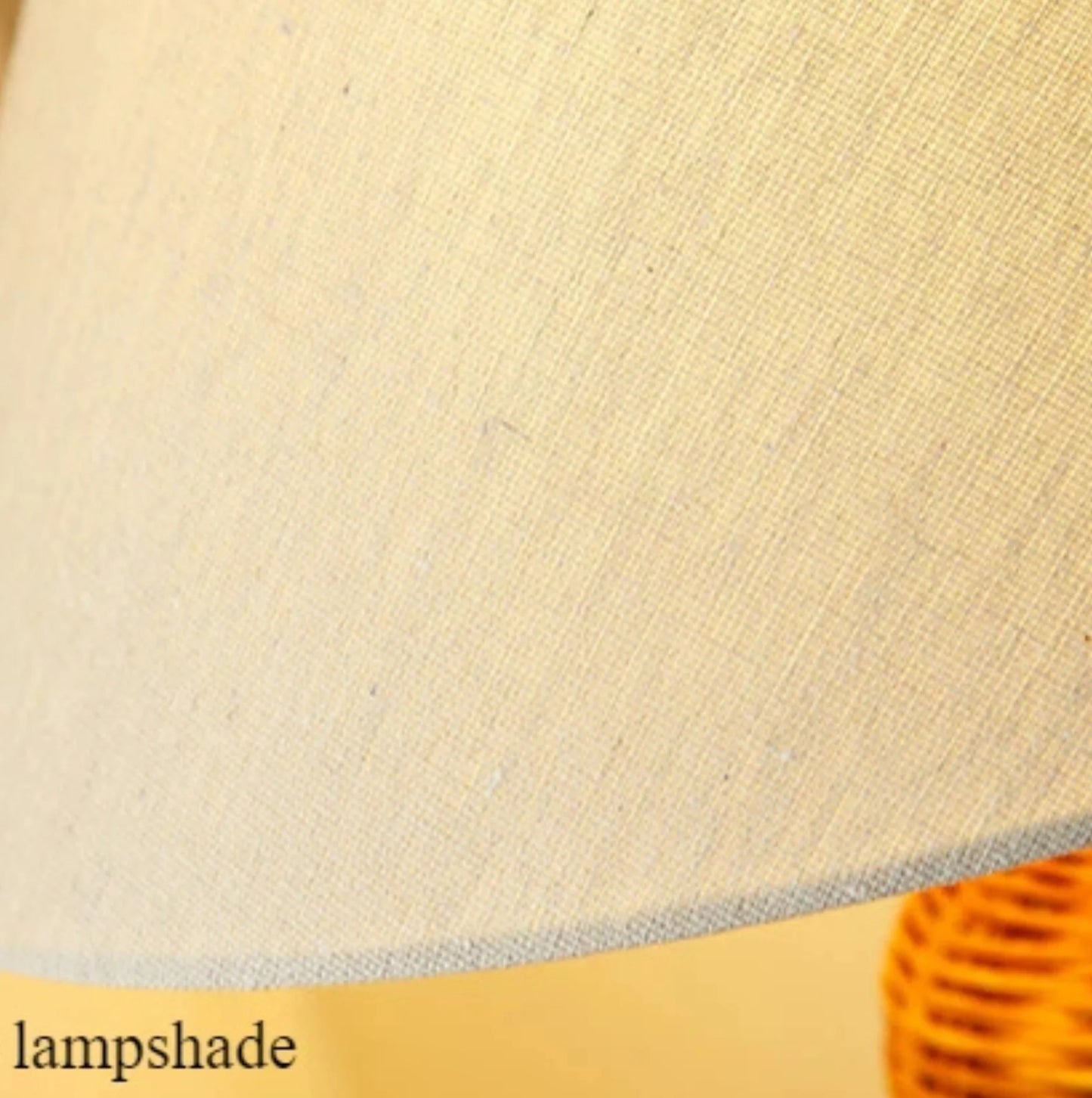 linen shade close up