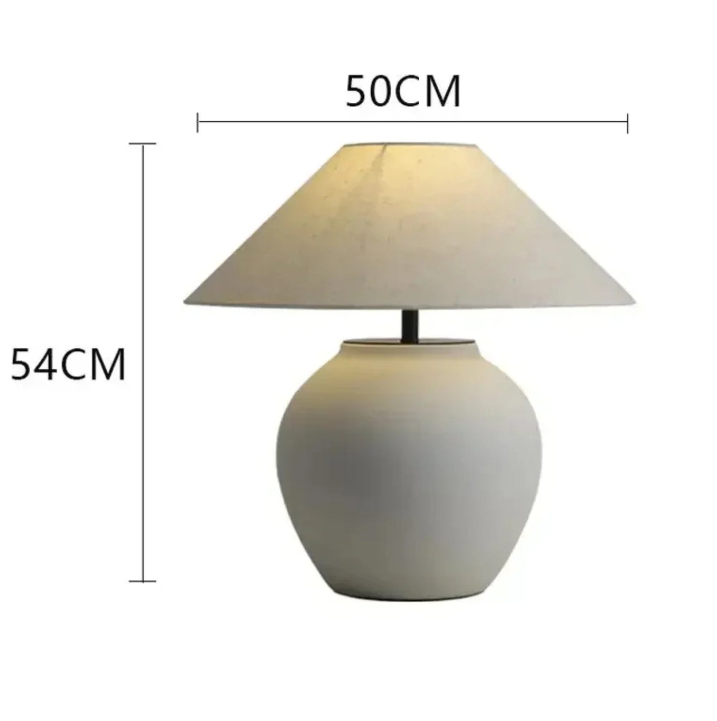 Natalia White Table Lamp