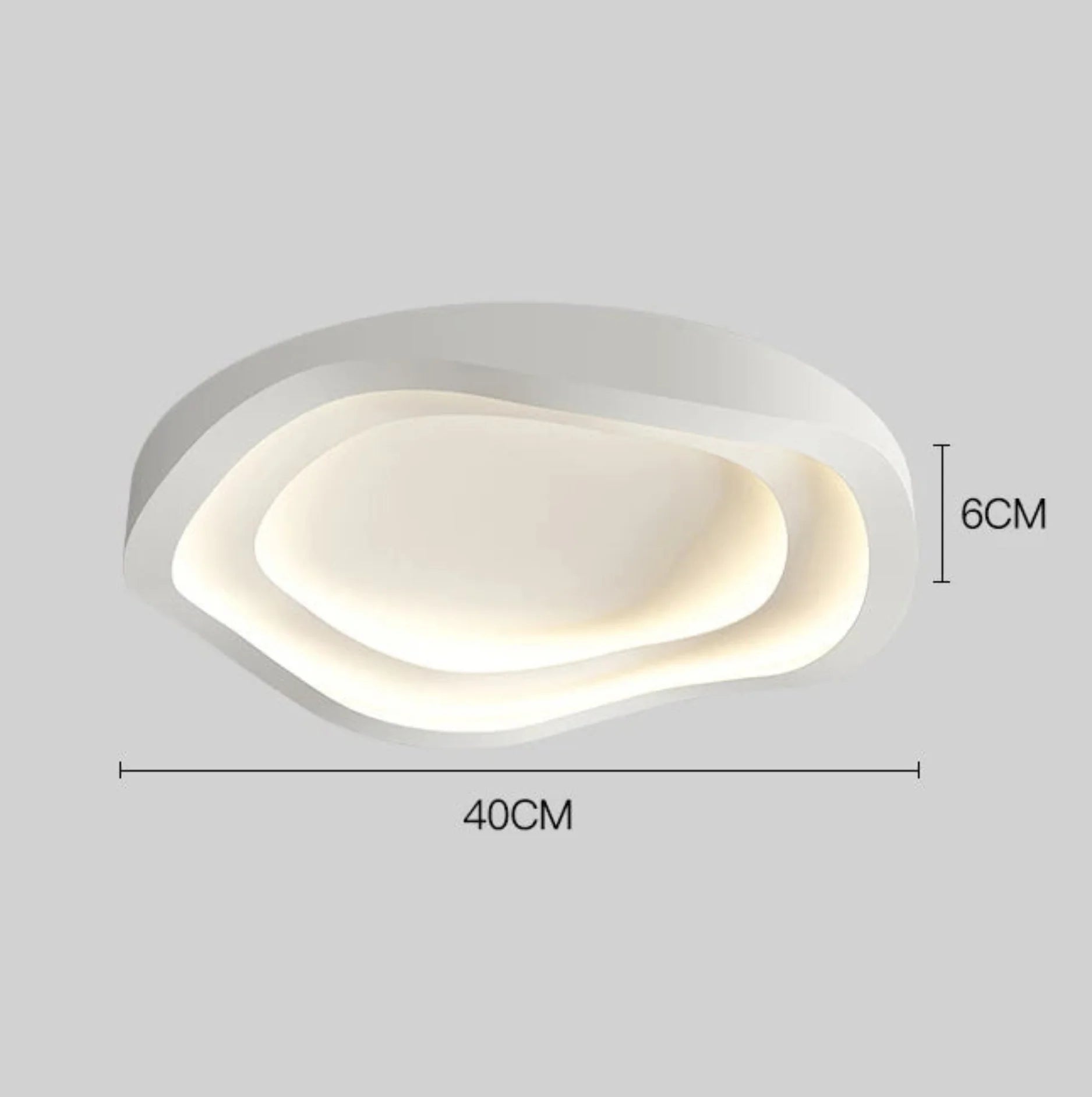 ceiling light with measuments
