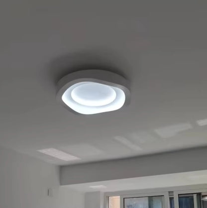 wall light on a ceiling wih window
