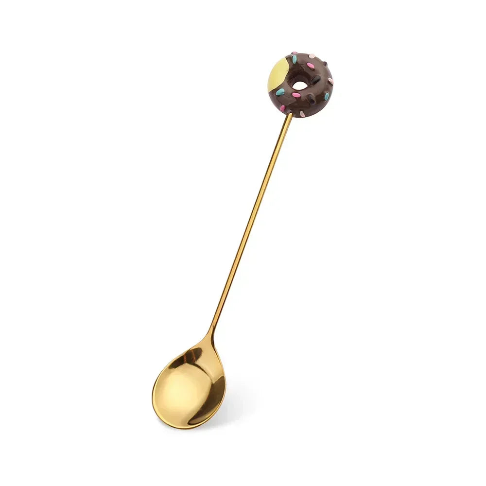 Artisan Sweet Treat Spoons Rainbow Dessert Fork & Spoon Gift Set
