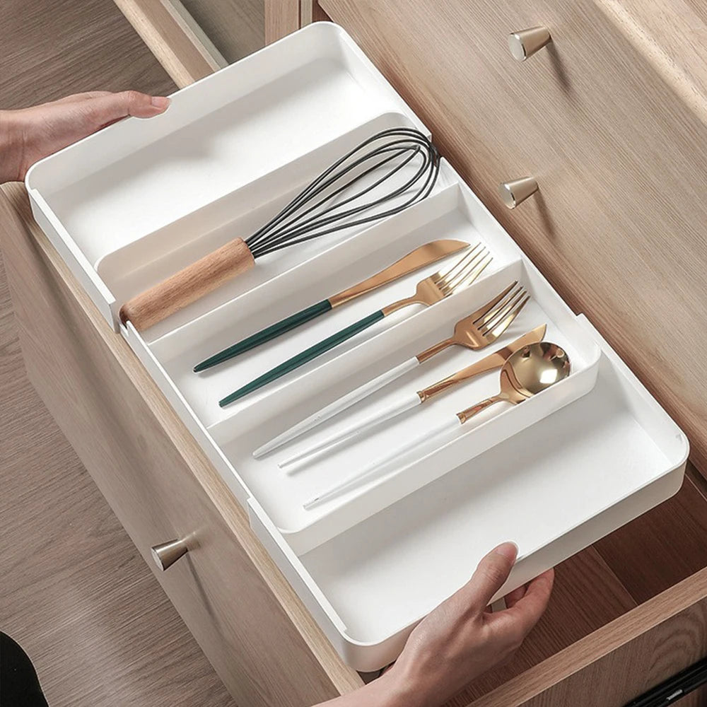 Expandable Cutlery & Drawer Organiser with 5 Compartments