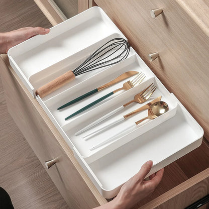 Expandable Cutlery & Drawer Organiser with 5 Compartments