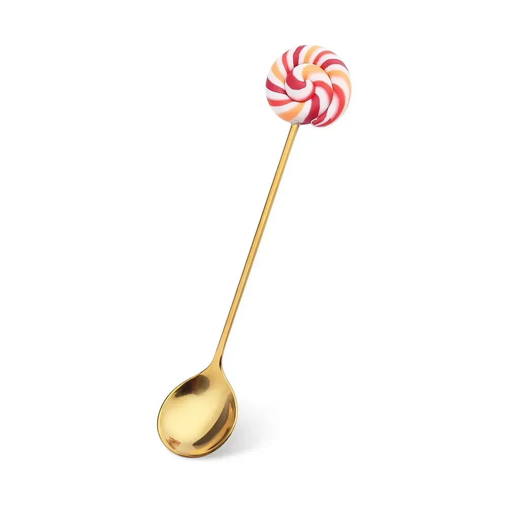 Artisan Sweet Treat Spoons Rainbow Dessert Fork & Spoon Gift Set