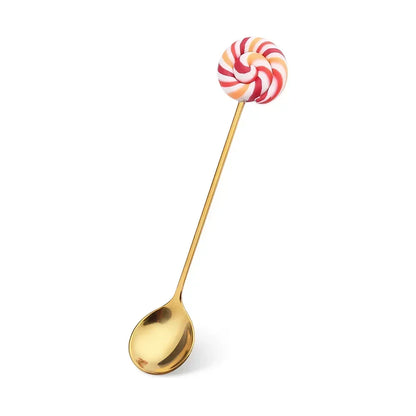 Artisan Sweet Treat Spoons Rainbow Dessert Fork & Spoon Gift Set