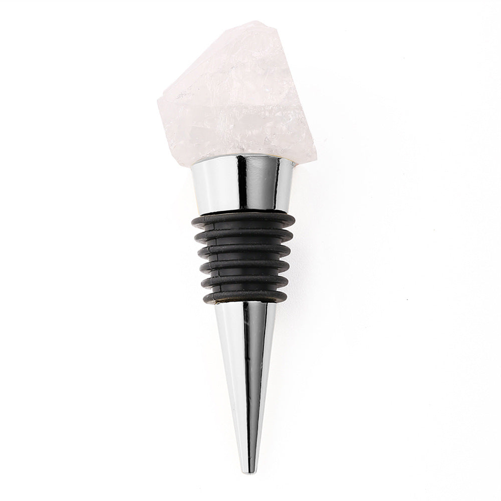 The Gem Stopper Irregular Quartz Crystal Wine Cork for Bars & Gifts