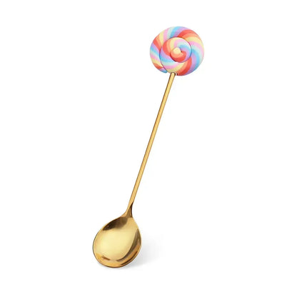 Artisan Sweet Treat Spoons Rainbow Dessert Fork & Spoon Gift Set