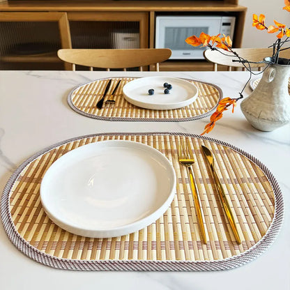 ScandiMat Heat-Resistant Bamboo Table Placemat for Home & Parties
