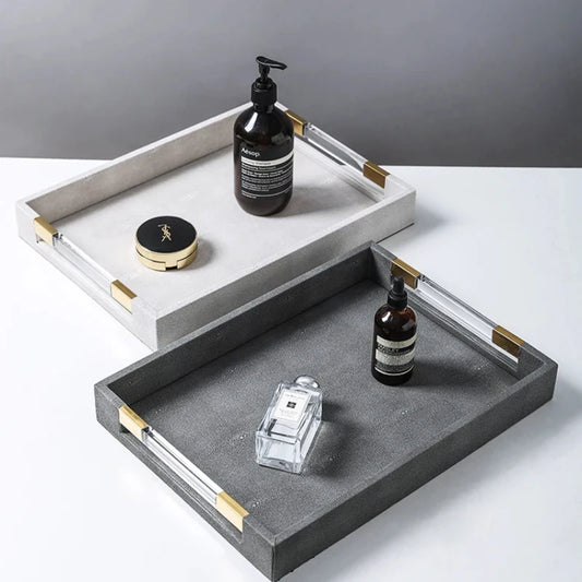 Bandeja de piel sintética Shagreen de Atelier Nord 