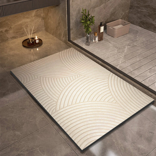 AquaStep Pro – Alfombra de baño antideslizante superabsorbente (secado rápido y lavable)