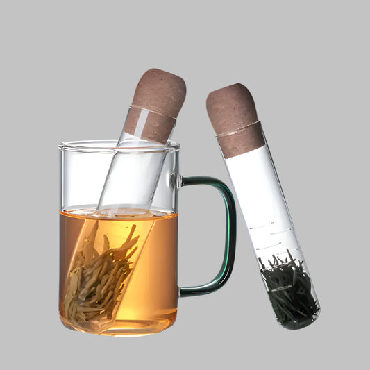 GlassTea:  Creative Pipe-Shaped Tea Infuser