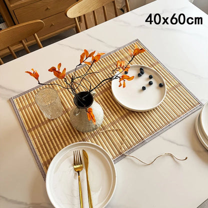 ScandiMat Heat-Resistant Bamboo Table Placemat for Home & Parties
