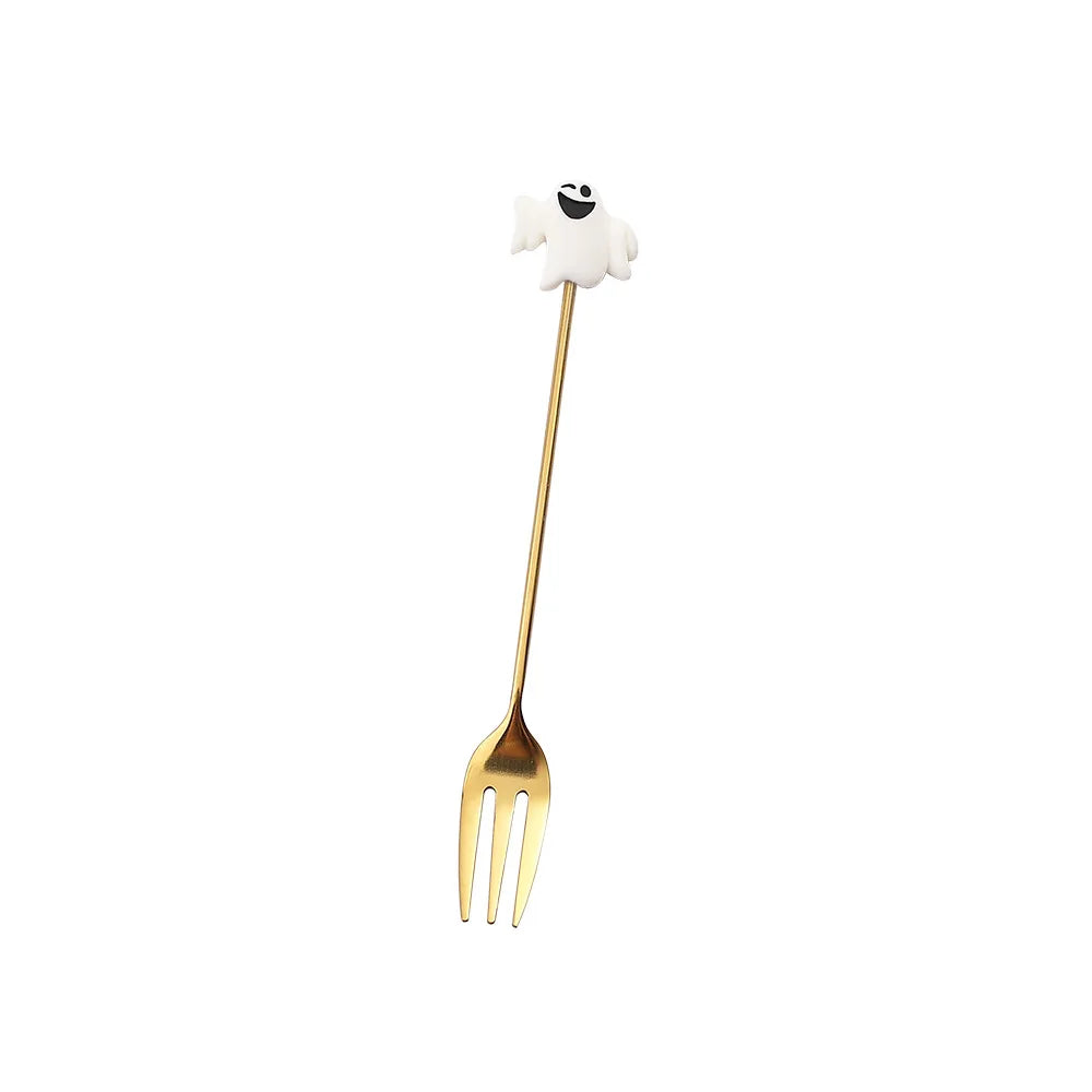 Artisan Sweet Treat Spoons Rainbow Dessert Fork & Spoon Gift Set