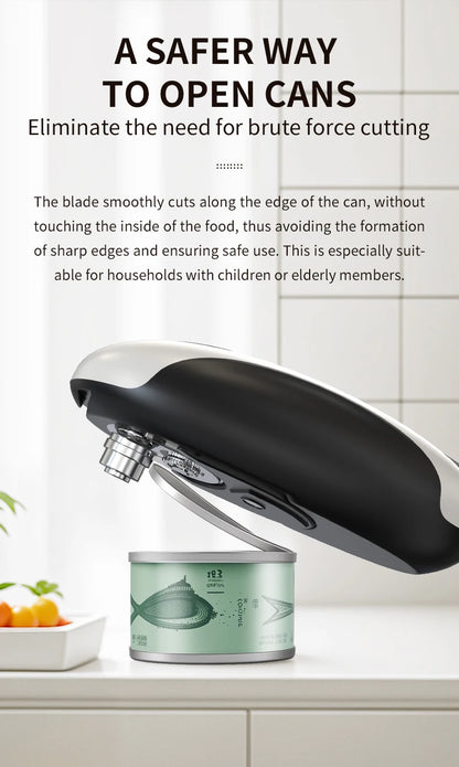 Effortless Edge  Automatic Can Opener with USB Charging