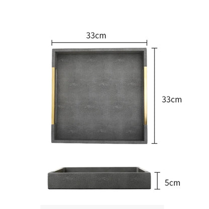 Atelier Nord Faux Shagreen Leather Tray