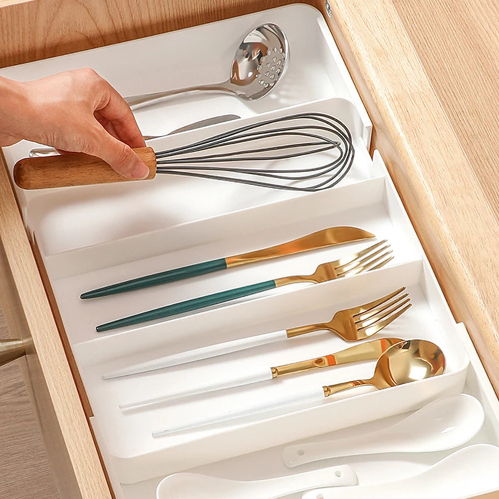 Expandable Cutlery & Drawer Organiser with 5 Compartments
