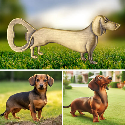Artisan Dachshund Bar Tool – Quirky Bottle Opener